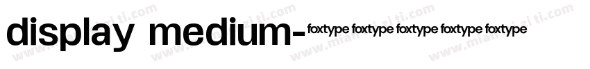 display medium字体转换